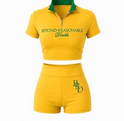 Women's Yellow 2 piece set